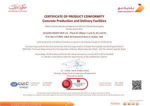 High performance Readymix Company in Dubai